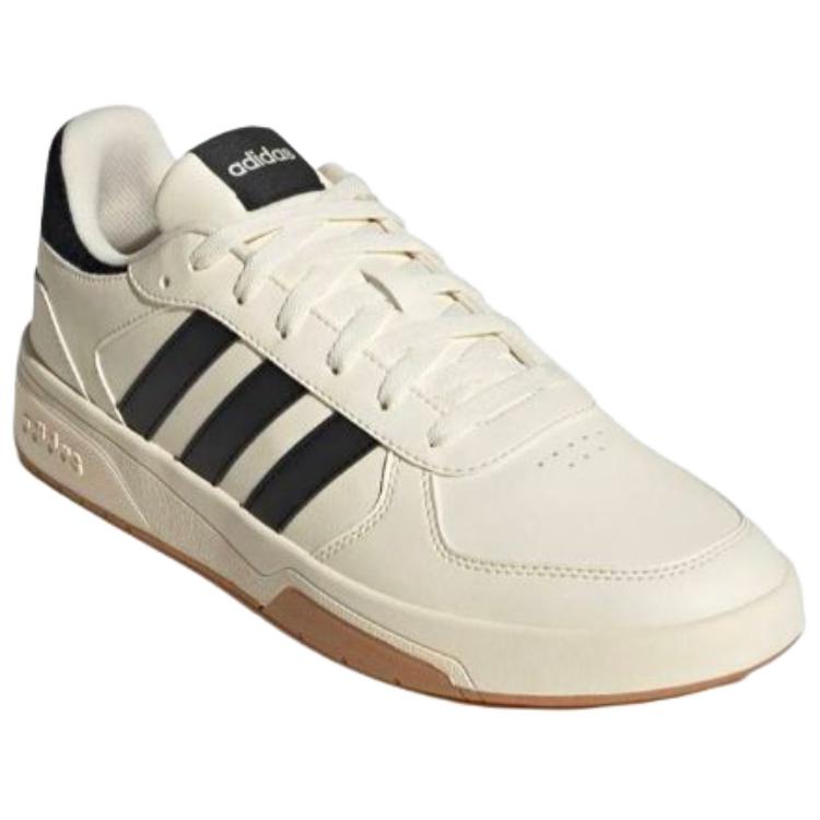 Adidas Courtbeat Versatile Comfortable Low-Top Skate Shoes Unisex Sneakers Beige Black KI6783