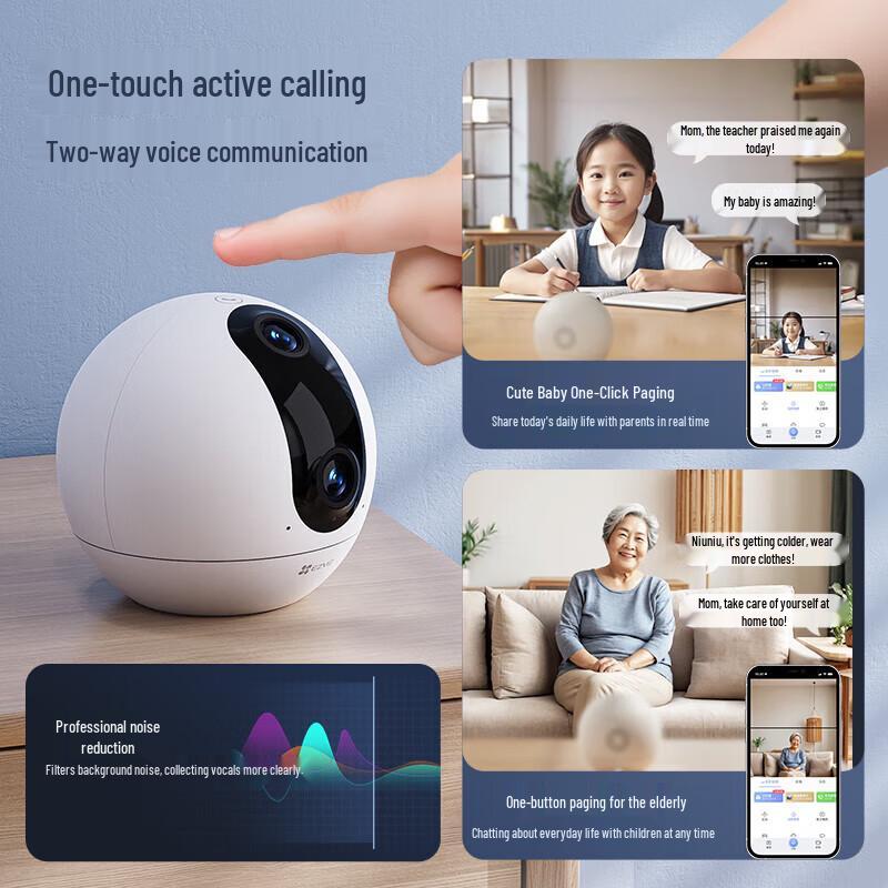 Ezviz C60P Dual 4MP Home Indoor Security Camera with 256GB SD Card (CN Version)
