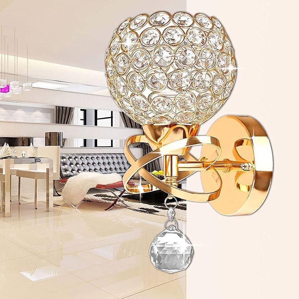 Modern Wall Lamp Luxury Indoor Light Crystal Sconce Lighting  Stairs Corridor Bathroom