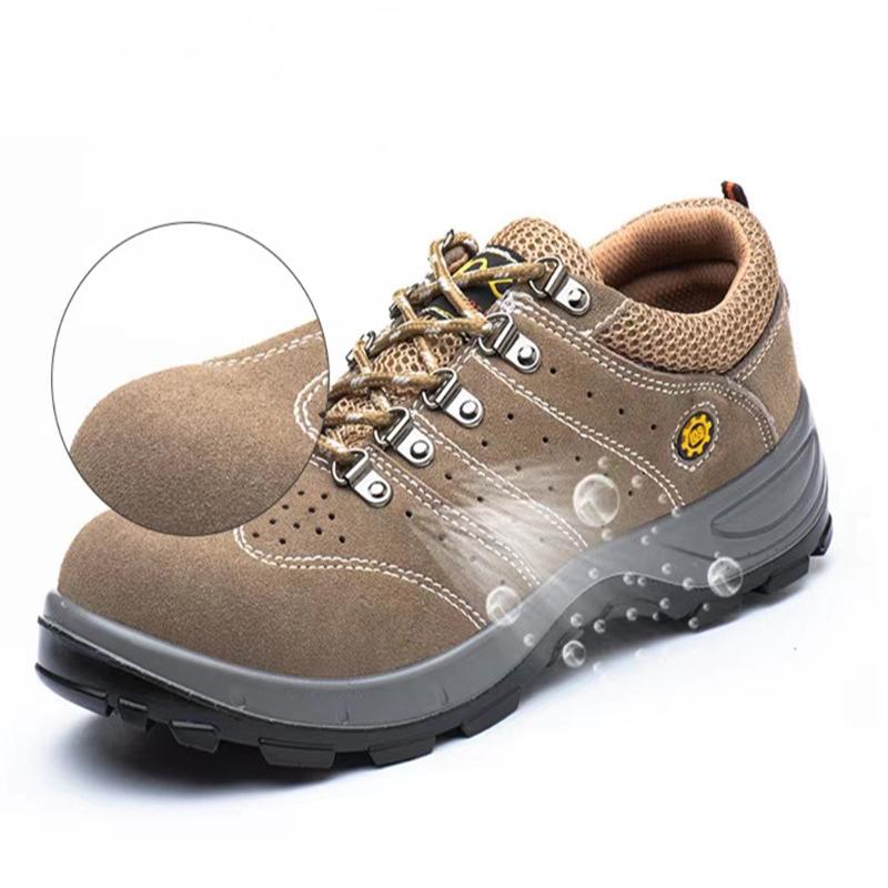 

Oulylan New Men Steel Toe Safety Shoes Indestructible Construction Working Shoes Protection Male Footwear Breathable Hiking 46