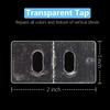 25 Pieces of double-sided Clear Vertical Blind Repair Tabs, Vertical Blind Tabs, Vertical Blinds Replacement slats, Blind Fixers, Pre-Cut Vertical