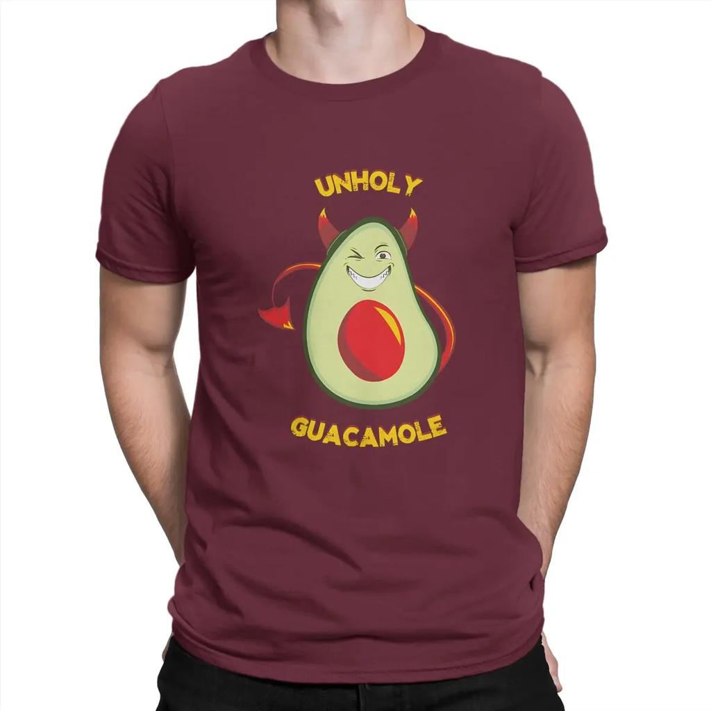 Guacamole Avocado Addict TShirt Unholy O Neck Short Sleeve 100% Cotton T Shirt Humor High Quality Gift Idea Unisex