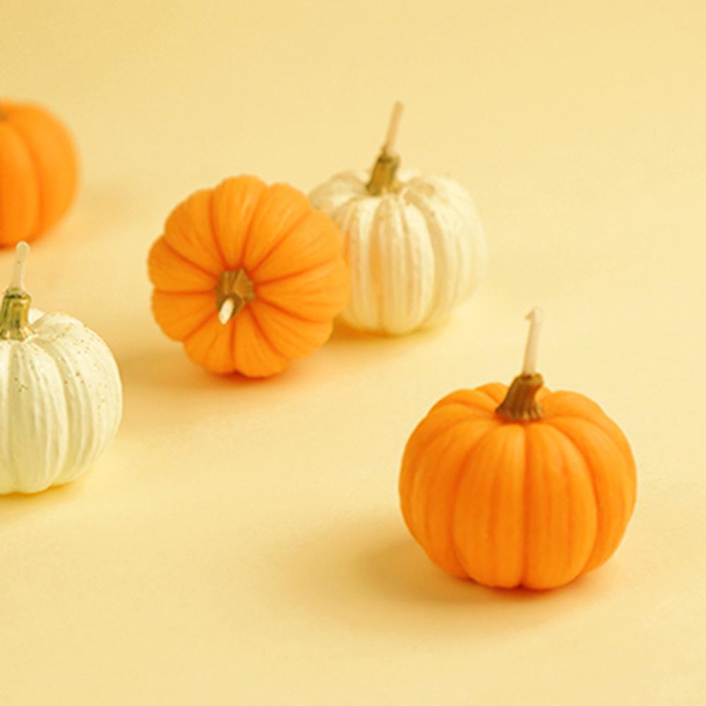 3D Candle  Making Halloween Decor Decoration Pumpkin Candle Candle Mold Mould Silicone Mold