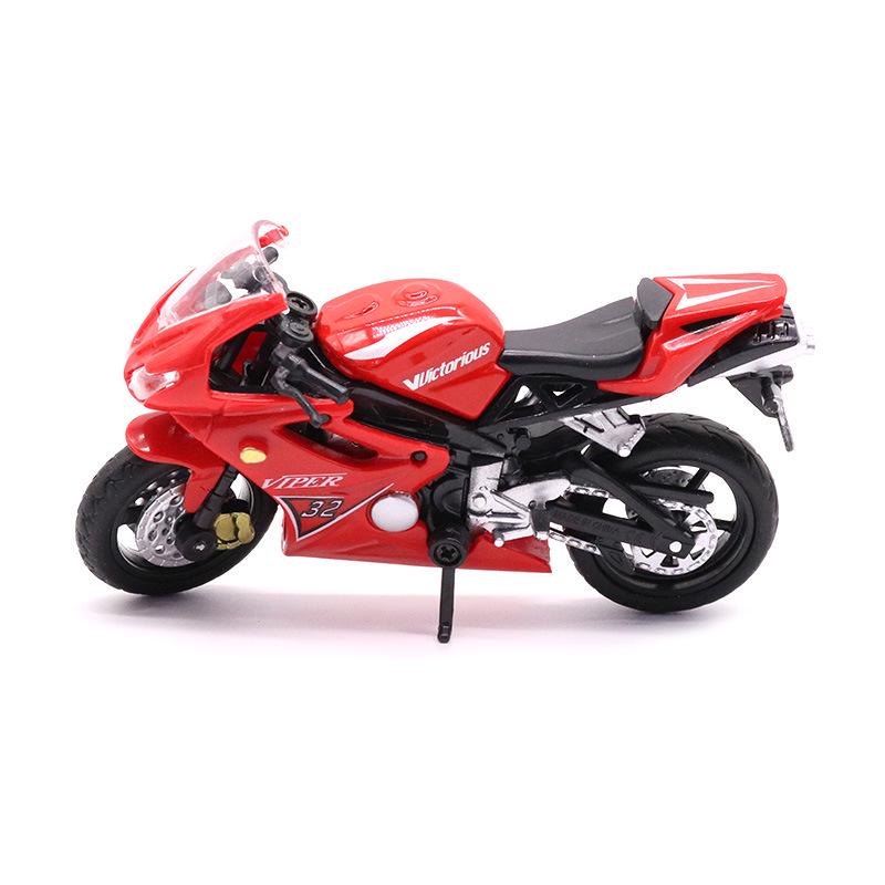 Cross 1:18 Alloy Pull-back Motorcycle Model Toy for Kids - Educational Ornament