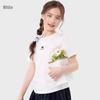 Duomiaowu Girls' Heart Print Short-Sleeve T-Shirt