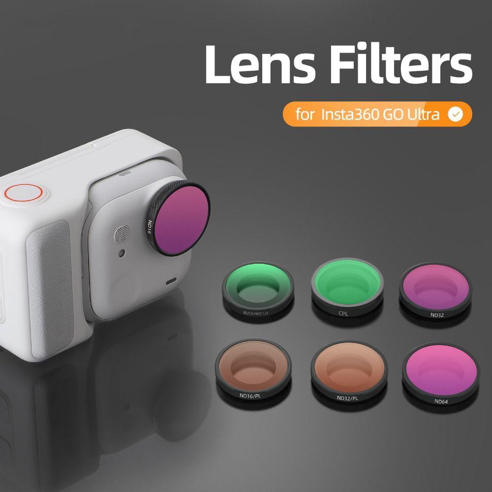 CPL UV Filters Set Adjustable Action Camera Filters for Insta360 GO Ultra Action Camera Accessories