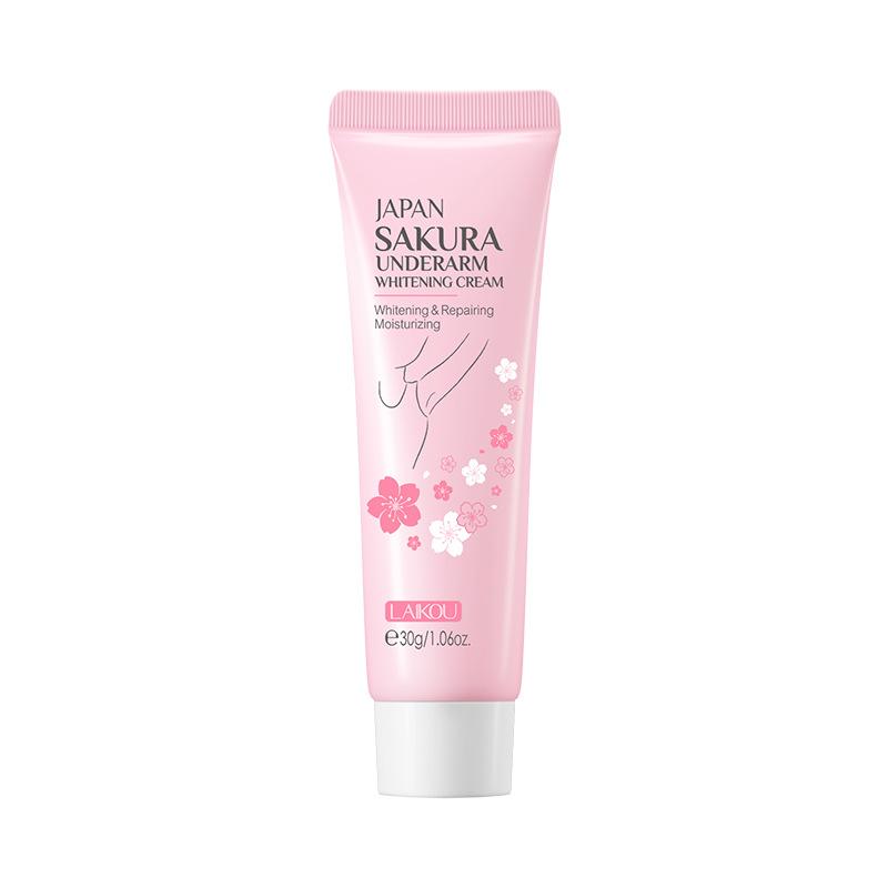 LAIKOU Japan Sakura Отбеливающий крем для подмышек, увлажняющий и осветляющий 30 г 30g