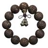 Dark Wood 2.0 Personalized Ethnic Style Buddhist Prayer Beads Bracelet for Men and Women with Carved Lettering
