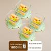UOSO Square Glass Microwaveable Lunch Box & Storage Bowl