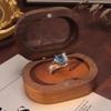 Brushed Craft S925 Sterling Silver Ring High Sense Natural Crystal Women Fine Jewelry