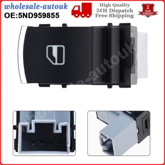 2PCS Electric Window Switch For VW Touran 10 To 15 Passenger and Rear 5ND959855