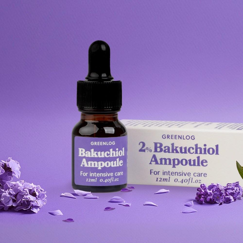 GREENLOG Bakuchiol Wrinkle Elasticity Ampoule Pore Tightening Serum High Purity Bakuchiol 20000ppm
