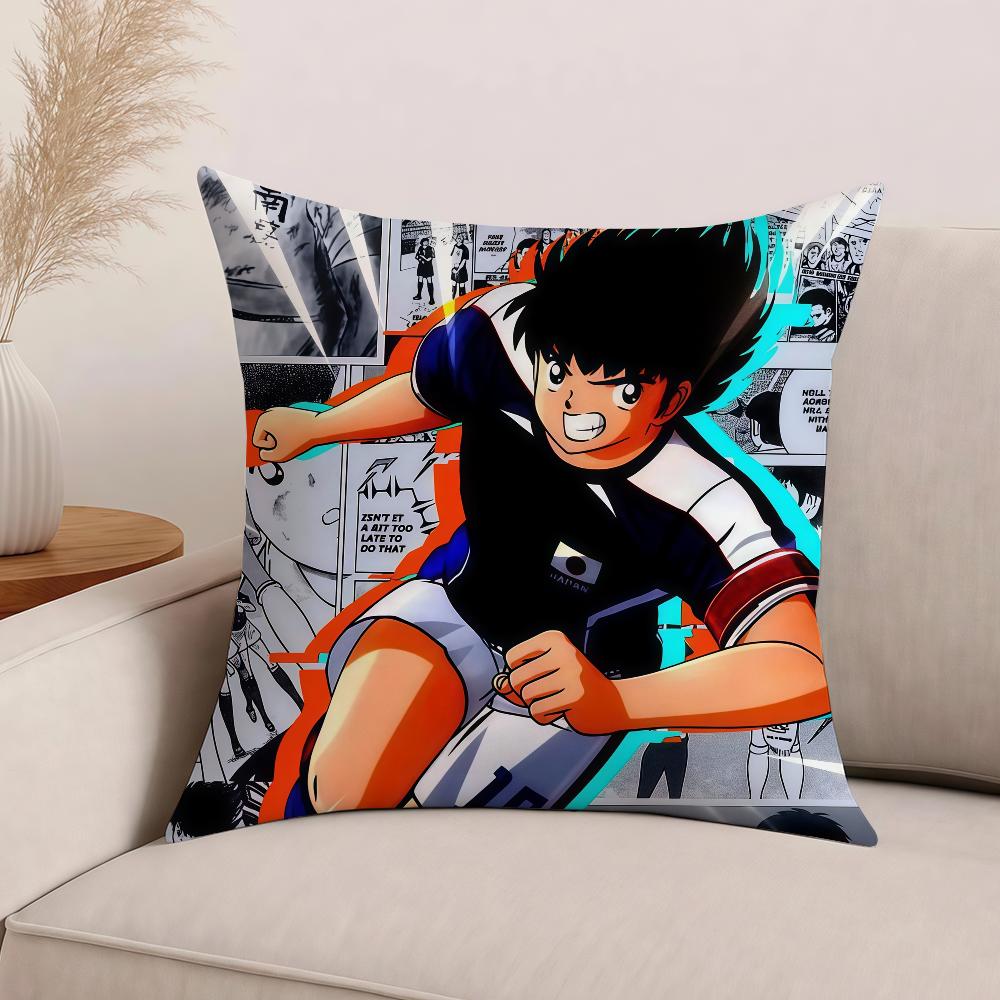 Anime Captain Tsubasa Pillow Case Office Cushions Suitable For Sofa Car Bedroom Decorative Cushion Cover