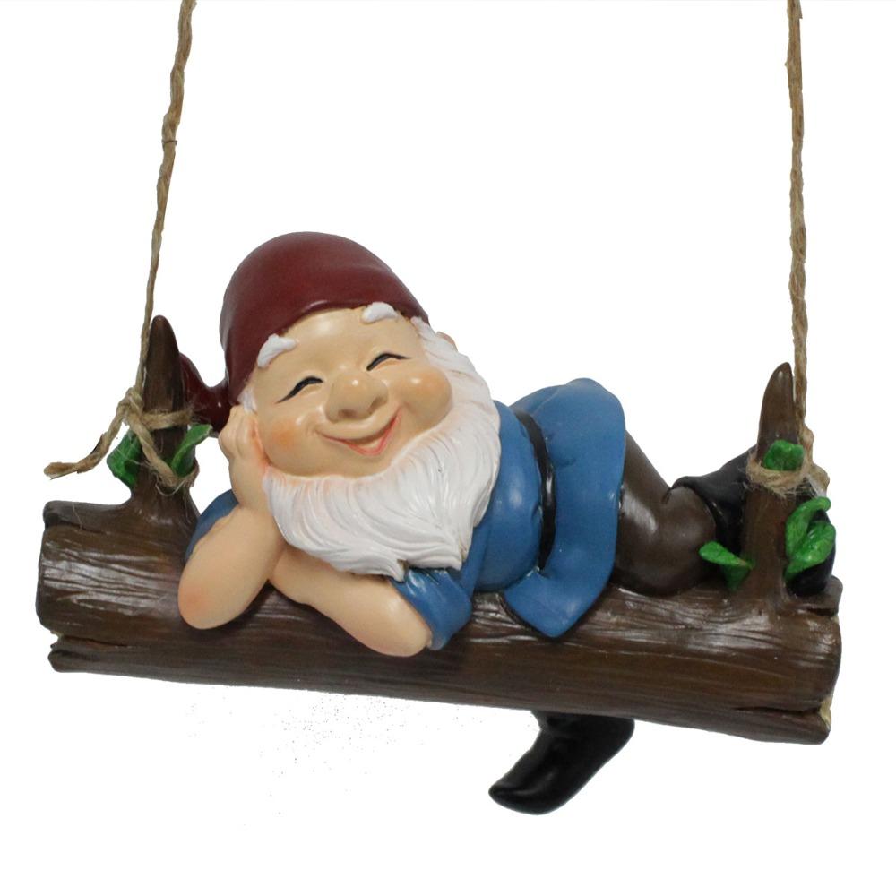 

Творчі карликові гойдалки. Смола. Карликові орнаменти. Нові підвісні статуї