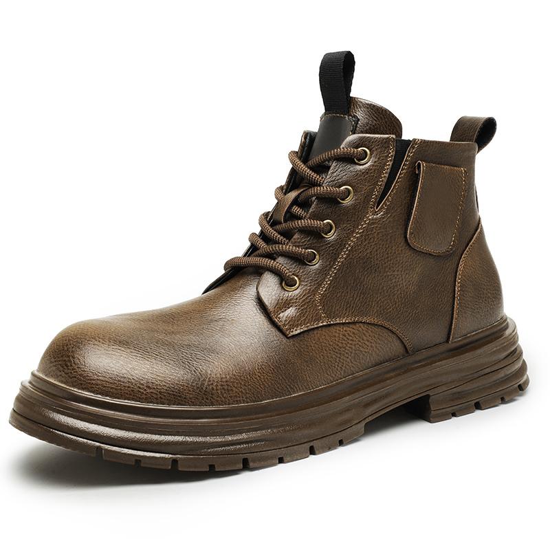 Fashion Business men's short boots Classic British gentleman style Outdoor leisure party Daily Adults Office Black Brown shoes Hot