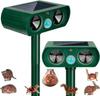 Solar-Powered Ultrasonic Mouse, Bird, and Snake Repeller for Outdoor Use