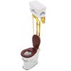 Ceramic Mini Toilet For 1/12 Scale Dollhouses Bathroom Realistic Miniature Furniture Perfect For Model Displays