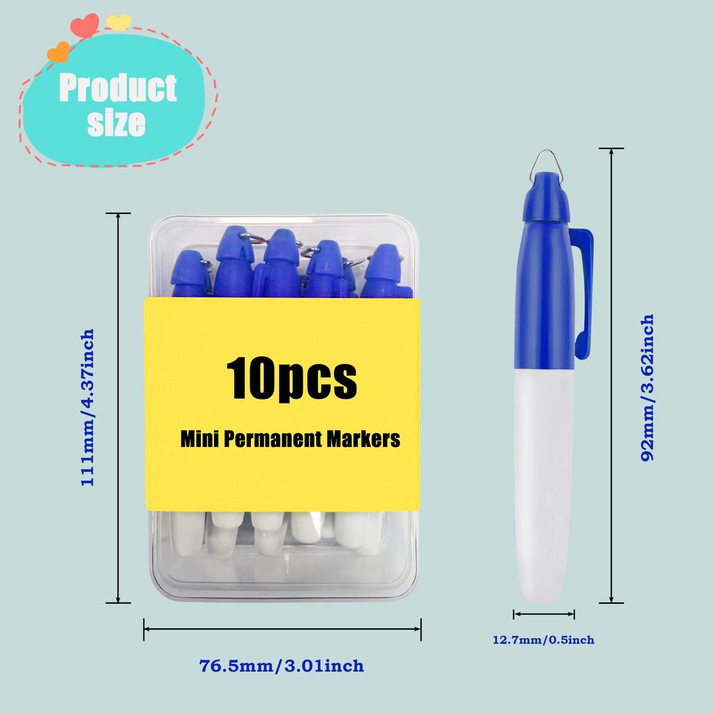 10 szt. Marker do golfa Marker specjalny jest wodoodporny, nie blaknie łatwo i jest łatwy do przenoszenia