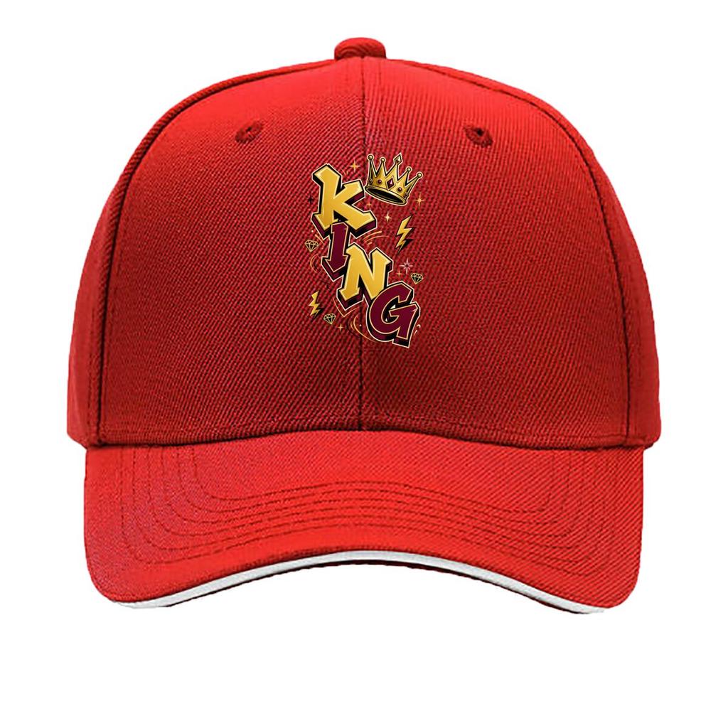 Royal Crown Street Lettering Emblem Sandwich Baseball Cap Sun Cap Outdoor Workouts Hat
