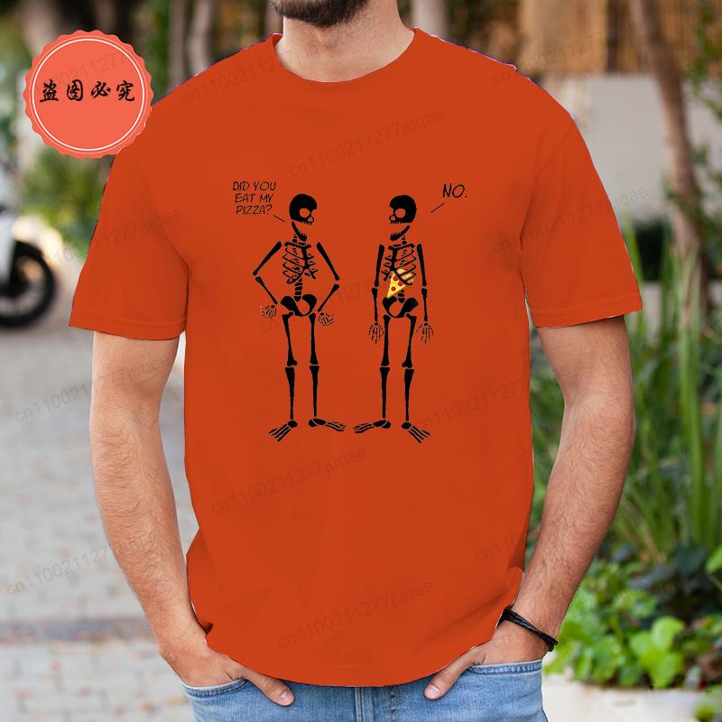

Men s Clothing Did You Eat My Pizza Cute Funny Skeleton T-Shirt Men Women T-Shirt Fashion Brand Clothing T Shirts Casual Shirt 4XL
