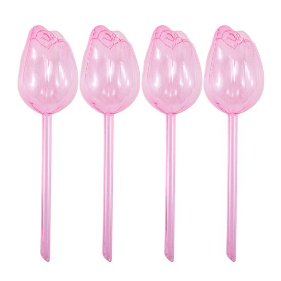 Tulip Plant Watering Globes Planter Insert Self Watering Bulbs Clear Tulip Automatic Watering Spikes for Indoor Outdoor Plants