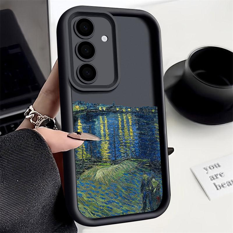Van Gogh Oil Painting Sunflower Starry Sky Phone Case For Samsung S26 S25 S24 S23 S21 Ultra For Galaxy S25 S24 FE S26 Plus Cover