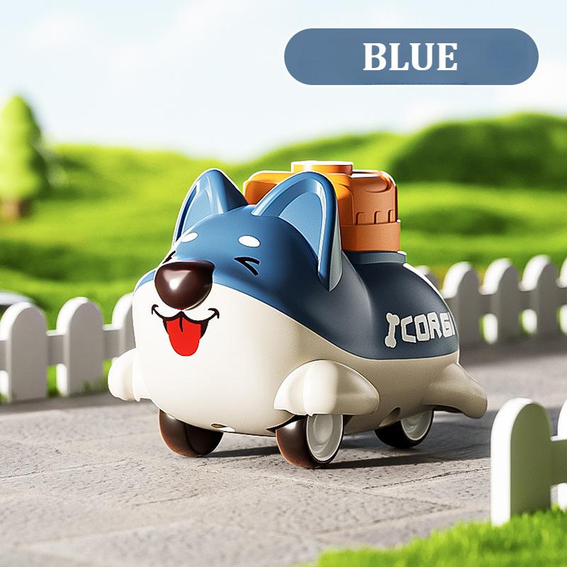 Press and Go Car Toys for Toddlers Baby Push Go Animal Dog Puppy Cars for Infant Play Race Vehicle First Birthday Toy Gifts