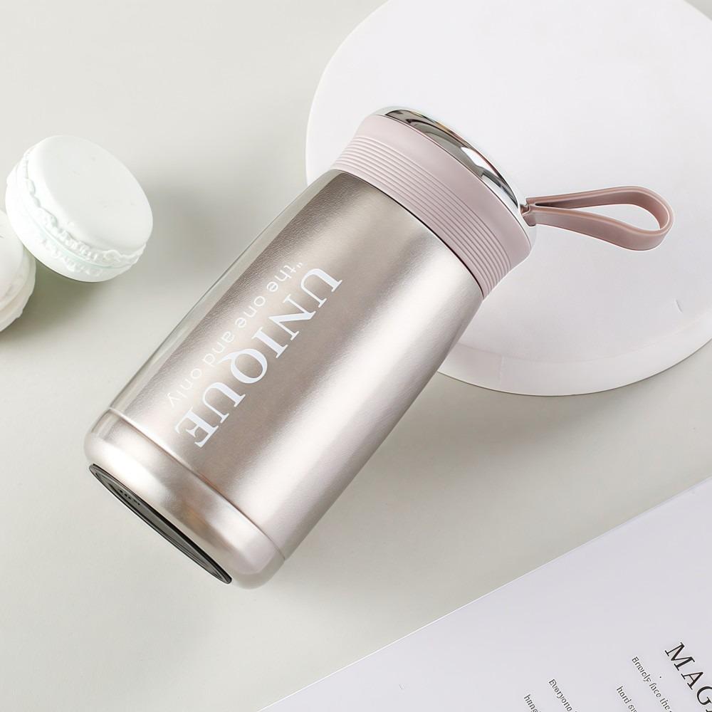 Bärbar Läckagesäker Mini Termosmugg Rostfritt Stål 257ml Vakuummugg Liten Kapacitet Fickdesign Vattenflaska Resa Utomhus