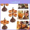 Delightful Resin Pumpkin Cup And Broom Display Accessories Perfect For Halloween Celebrations