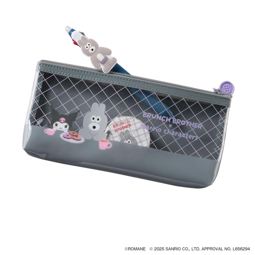 Branch Brother x Sanrio Characters Marks Duck x Pompompurin Pencil Case BRM-PEC02-B
