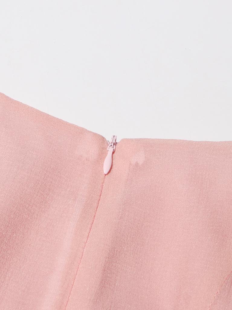 Solid Spliced Button Slimming Dresses for Women O Neck Long Sleeve High Waist Patchwork Ruffles Female Fashion New