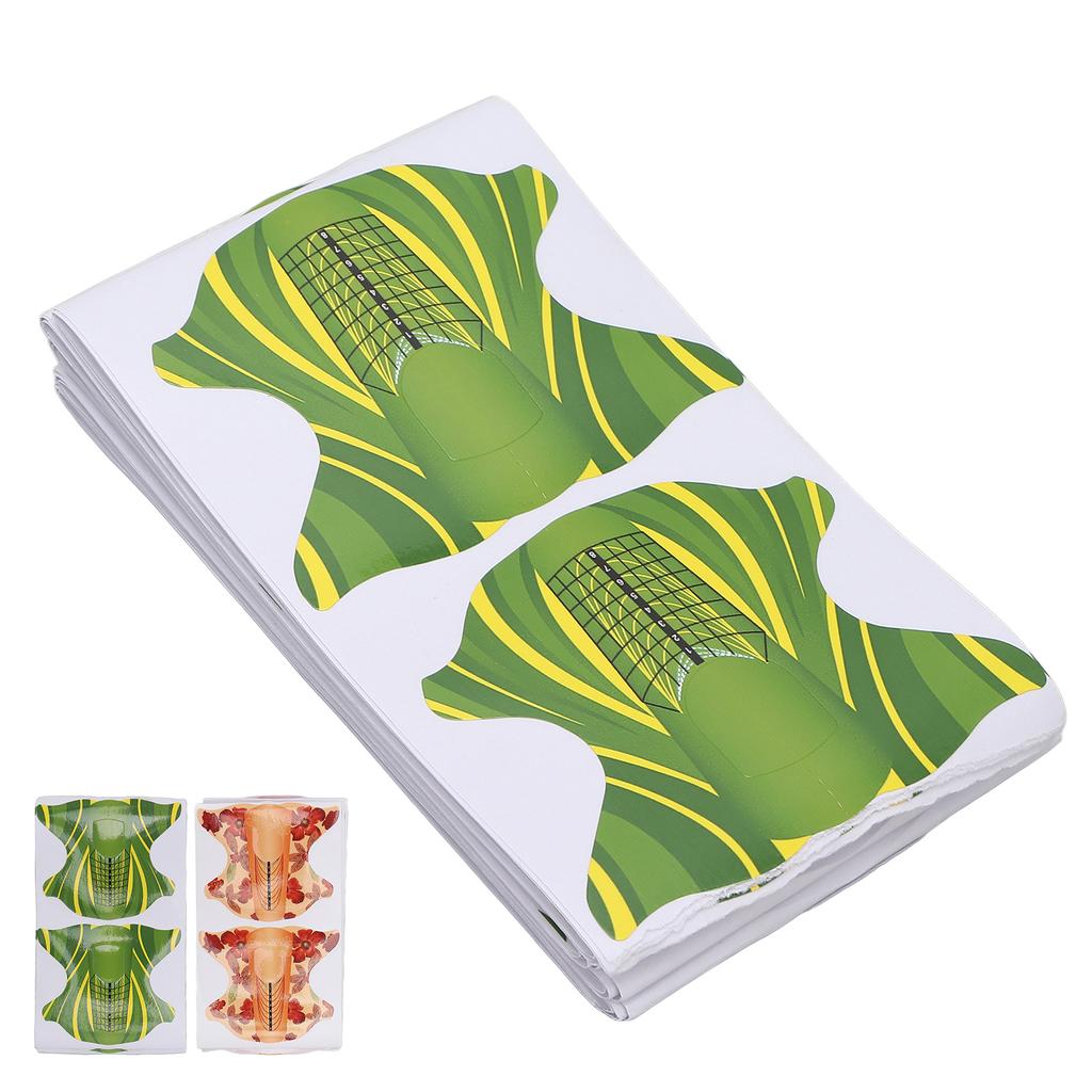 100pcs Nail Form Professional Home Nail Salon Portable Nail Extension Form  Sticker Accessory