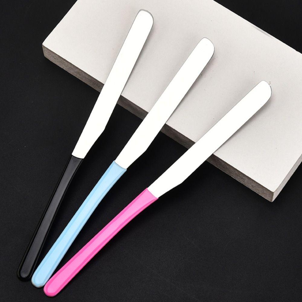 Portable Stainless Steel Foundation Spatula Durable Makeup Palette Tool Palette Stick Scraper Girl