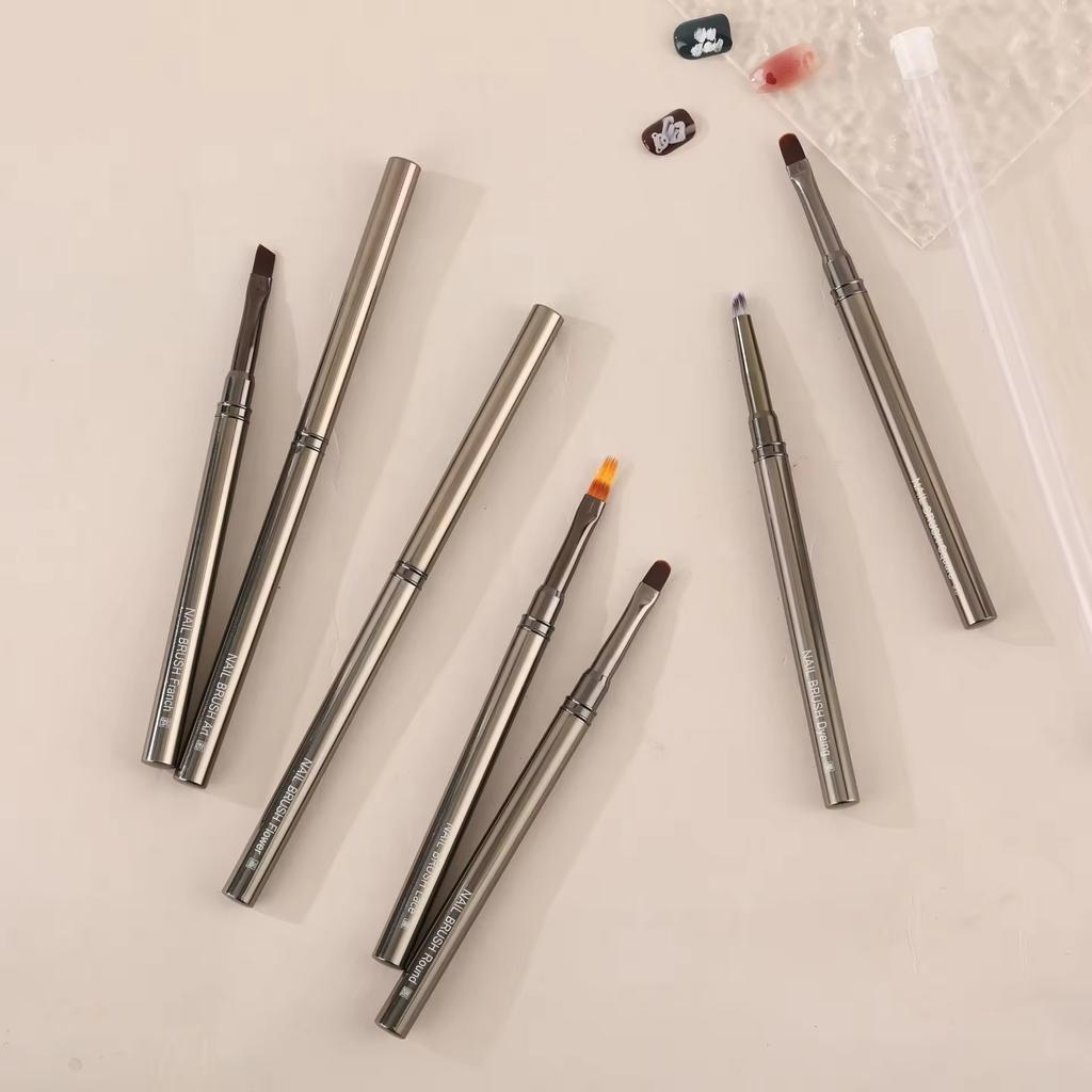 2025 Hot Sale 12-Piece Professional Nail Art Brushes Set Liner Design Pen & Detail Brush for Gel Polish Acrylic Nails & Manicure