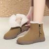 Autumn and winter new velvet thickened warm snow boots  thick-soled middle-aged mother cotton shoes