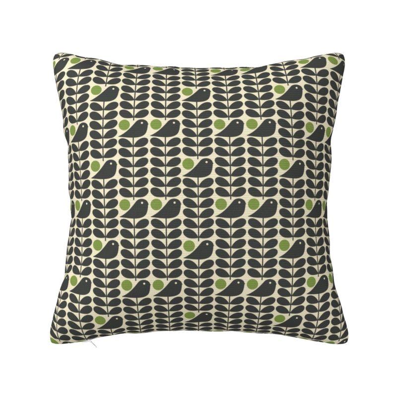 Custom Early Bird Granite Cushion Cover 40x40cm Orla Kiely Floral Velvet Cute Pillow Case Home Decoration