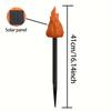 1/2pcs Solar LED Flame Lights Flickering Flame Garden Lamps Outdoor Decor In Gardens Lawns Courtyards Landscaping Lawn Light