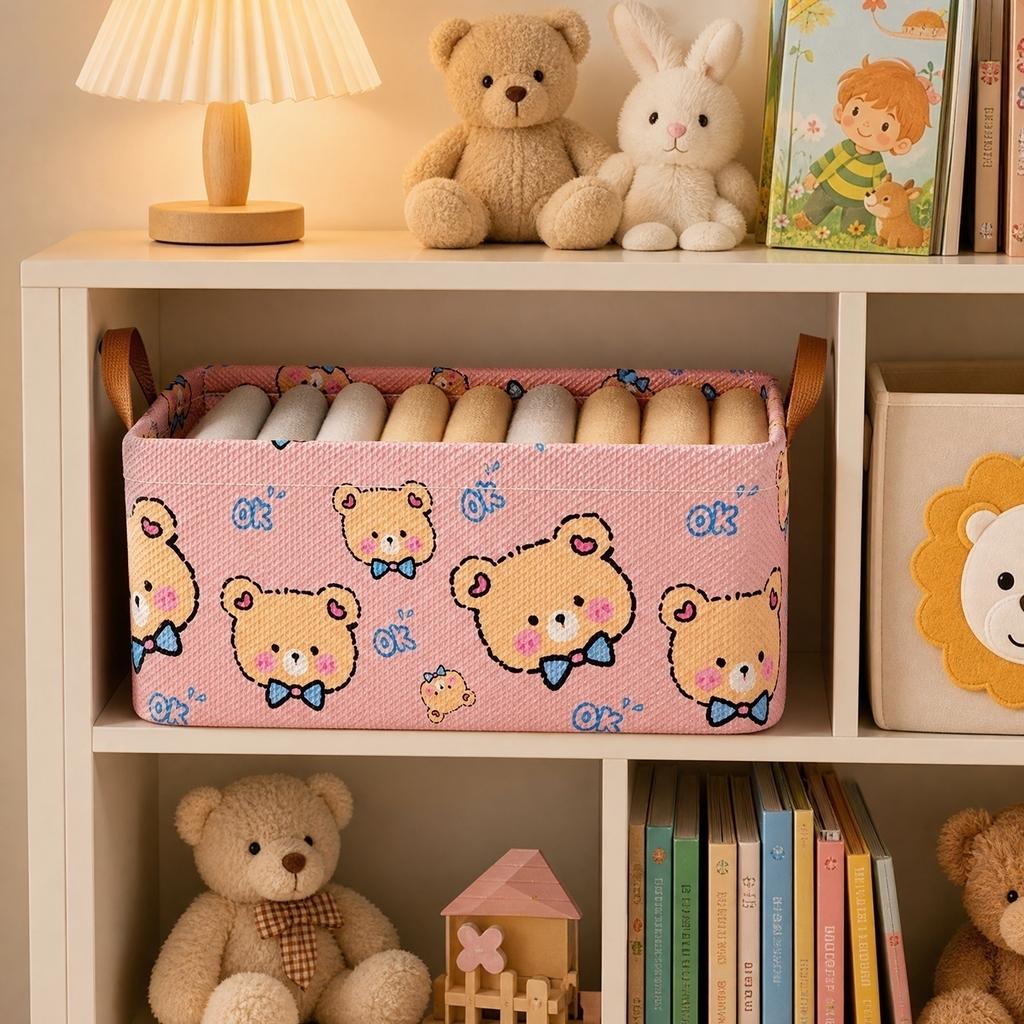 Fabric Storage Basket for Toys or Clothes