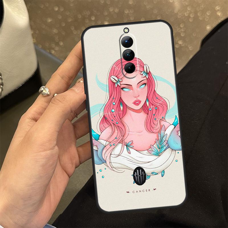 Pouzdro na telefon s horoskopem, dívkou, Štírem, Býkem, Pannou pro Nubia Red Magic 8 Pro Redmagic 5G 5S 6R 6S 7S 8S Pro Plus 6 7 Pro Cover