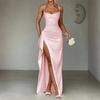 LYRIA Women Dress Elegant Fashion Beautiful Women's Dresses Party Night Dresses Evening New Y2K Sexy Halter Wrap Hip Long Dresses
