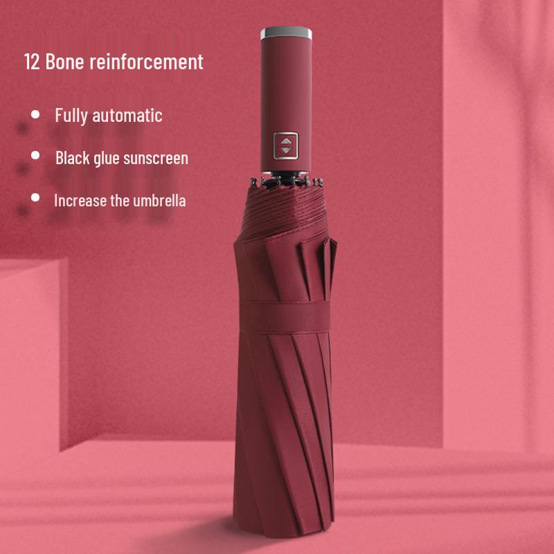 72-Rib Automatic Folding Umbrella for All Weather - Sunshade and Sunscreen for Men, Women, and Students