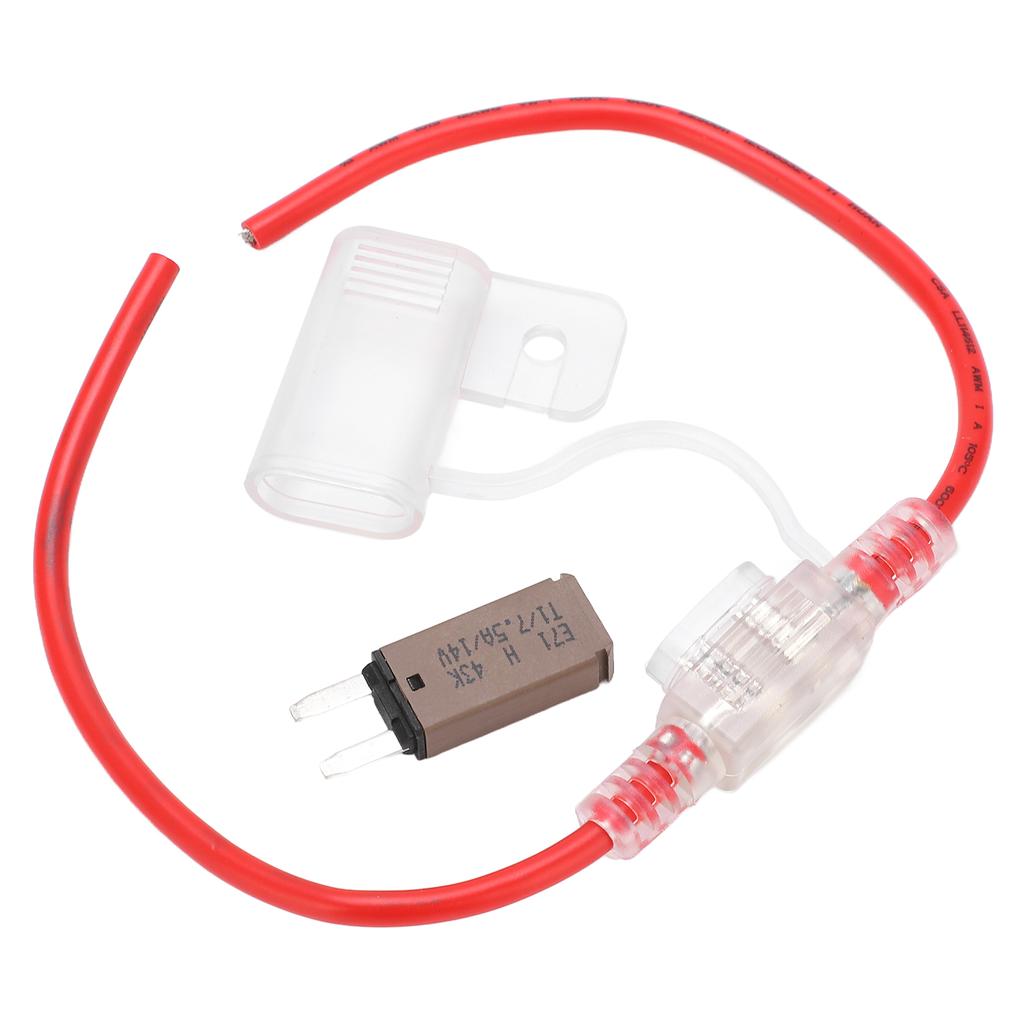 Držák pojistky 12AWG Průhledný Vodotěsný s automatickým jističem pro auto, jachtu, RV