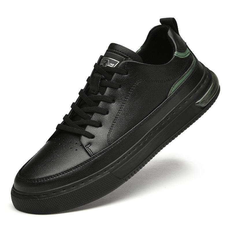 

Men s shoes autumn board shoes men s leather casual shoes large size 45 men s versatile trendy shoes foreign trade new white shoes 45 чорний