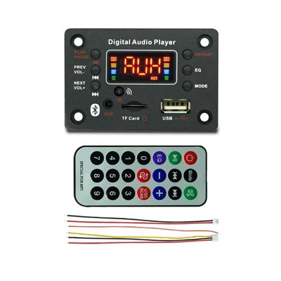 Digital Car USB MP3 Module Wireless Decoder Board Music Player with Remote Control 12V Support WMA WAV FLAC FM Amplifier