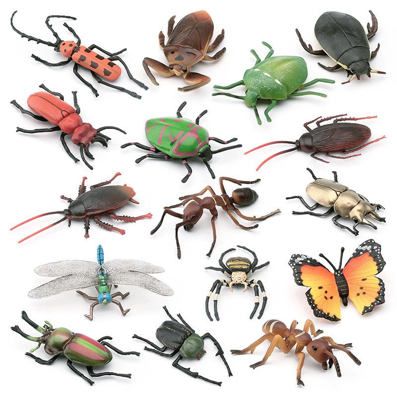 Simulation Of 16 Insects, Animal Models, Butterflies, Beetles, Spiders, Ants, Dragonflies, Cockroaches, Oxen Shields, Bugs, Static Ornaments