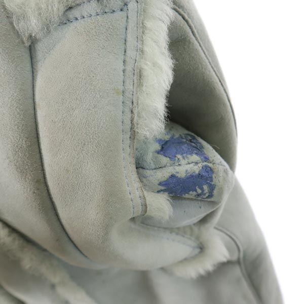 HYSTERIC Long Sleeve Mouton Leather Coat FREE Sheepskin Fur Lining Hood Women Used