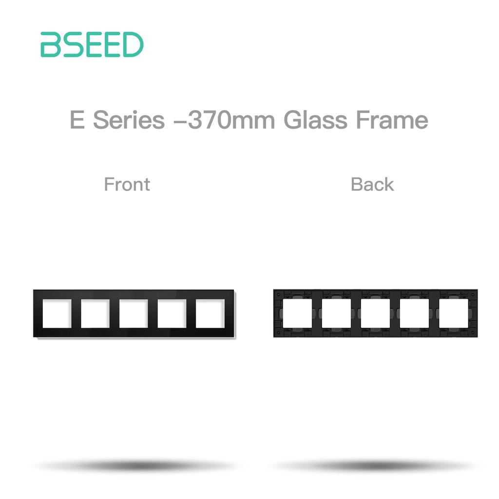 BSEED WIFI Click Switch Modules Smart Light Switch Parts White Glass Frame DIY Combination Wall Sockets USB Charge Key E-Series