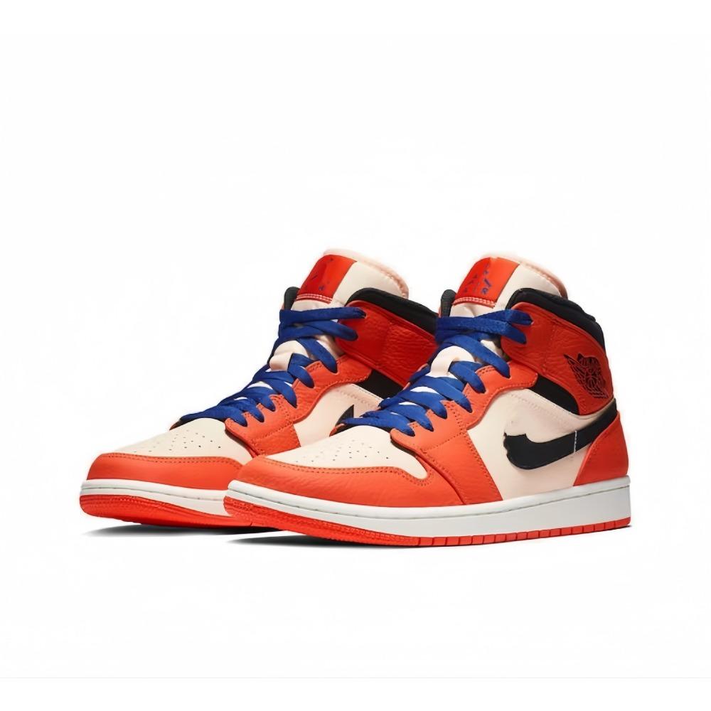 Medium help basketball shoes soot ice blue men's and women's same sports shoes men's breathable