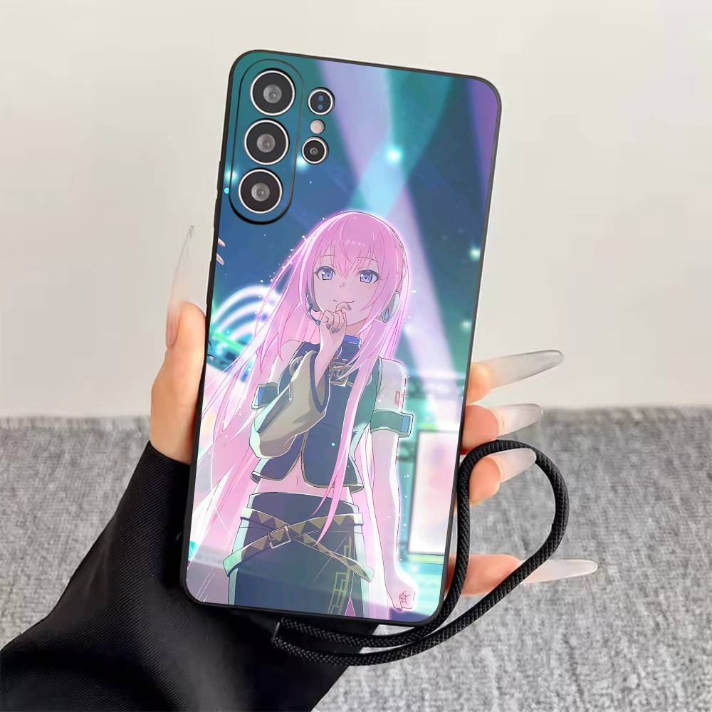 M-Megurine Luka  Phone Case For Samsung S25,S24,S21,S22,S23,S30,Ultra,S20,Plus,Fe,Soft Silicone Black Cover