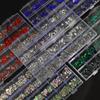 Nail Crystal Rhinestones Kit,Mix Shape AB Glass,3D Diamonds Flatback Crystals with Drill Pen,Nail Crystal,Nail Art Decor